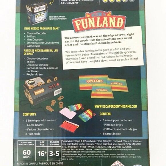 Escape Room Expansion Pack 16+ the Game Welcome to Funland NEW - Picture 4 of 6